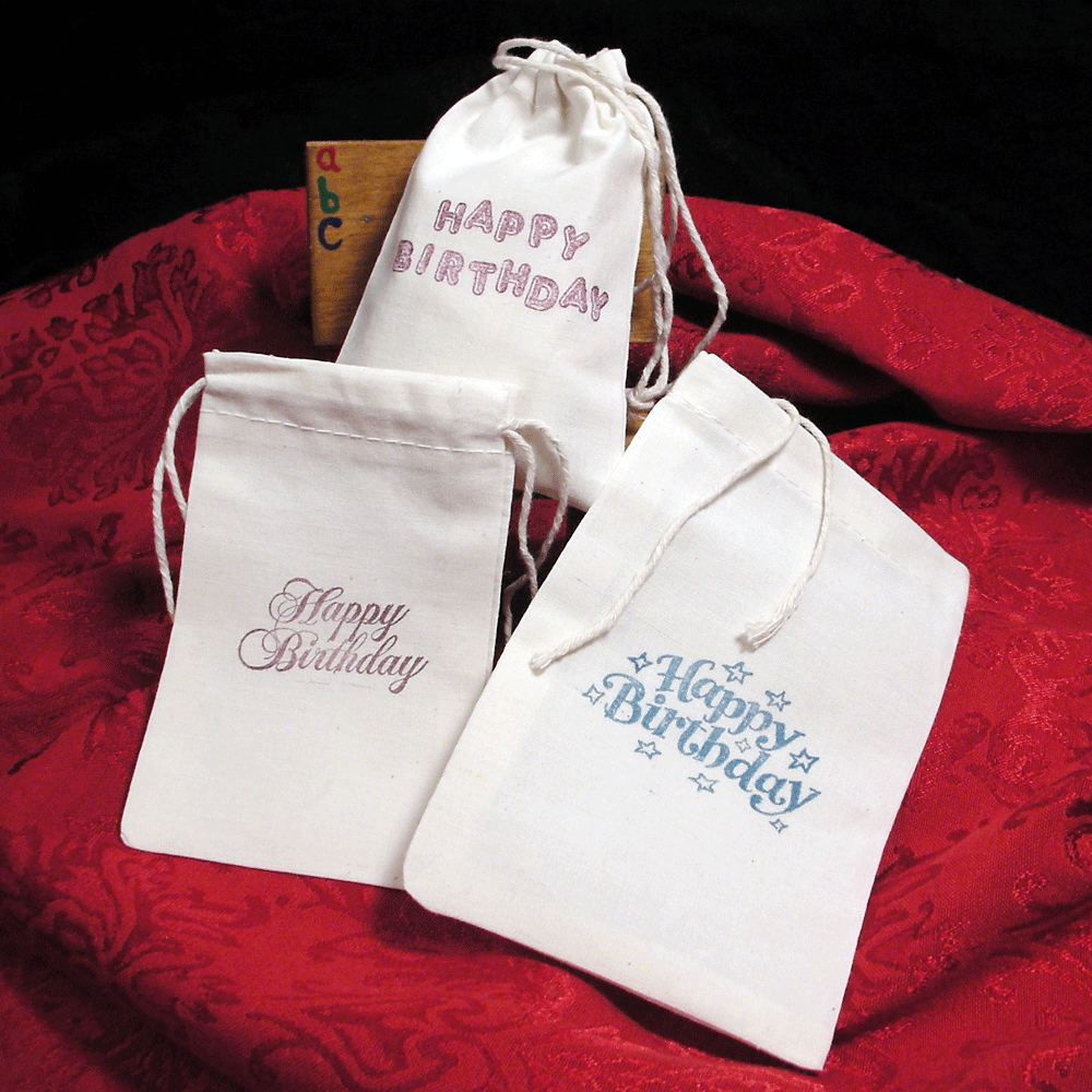 Birthday party bags - one color
